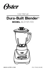 Oster BLSTSR-PZ0 User Manual preview