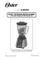 Предварительный просмотр 1 страницы Oster BVCB07 User Manual