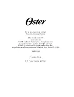 Предварительный просмотр 16 страницы Oster BVCB07 User Manual