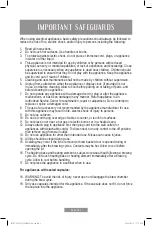 Предварительный просмотр 9 страницы Oster BVSTDC01G-014 Instruction Manual