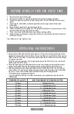 Preview for 10 page of Oster BVSTDC3394 Instruction Manual