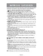 Preview for 2 page of Oster BVSTDC4401 Instruction Manual