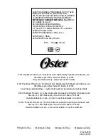 Preview for 46 page of Oster BVSTDC4410 Instruction Manual