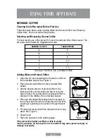 Preview for 18 page of Oster BVSTDCDW12B Instruction Manual