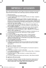 Предварительный просмотр 10 страницы Oster BVSTDCP12B Instruction Manual