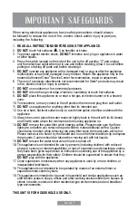 Предварительный просмотр 16 страницы Oster BVSTEM6601C Instruction Manual