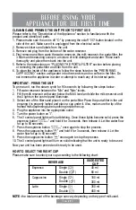 Preview for 20 page of Oster BVSTEM6601C Instruction Manual