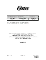 Предварительный просмотр 23 страницы Oster BVSTEM8000RD Instruction Manual