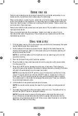 Предварительный просмотр 13 страницы Oster BVSTKE4410 Instruction Manual