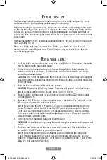 Предварительный просмотр 11 страницы Oster BVSTKE5802B Instruction Manual