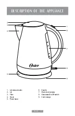 Предварительный просмотр 10 страницы Oster BVSTKT3177BK Instruction Manual