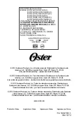 Preview for 25 page of Oster BVSTKT3237 Instruction Manual