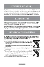 Preview for 12 page of Oster BVSTKT3245BE Instruction Manual