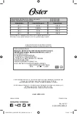 Preview for 16 page of Oster BVSTKT673CR Instruction Manual