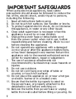 Preview for 2 page of Oster BVSTKT7098 Series User Manual