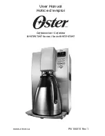 Oster BVSTPSTX97 Series User Manual preview