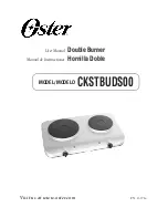 Предварительный просмотр 1 страницы Oster CKSTBUDS00 User Manual