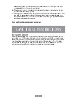 Предварительный просмотр 3 страницы Oster CKSTGR3007 Instruction Manual