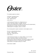 Предварительный просмотр 10 страницы Oster CKSTGRRM25-033 User Manual