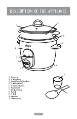 Предварительный просмотр 4 страницы Oster CKSTRC4722 Instruction Manual