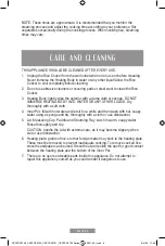 Предварительный просмотр 17 страницы Oster CKSTRC5729W Instruction Manual
