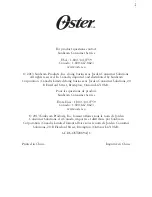 Предварительный просмотр 8 страницы Oster CKSTWF2000-033 User Manual