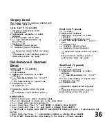 Preview for 37 page of Oster deluxe bread and dough maker Manual