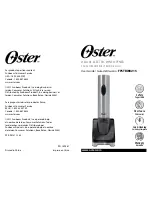 Oster Deluxe Electric Wine Opener Instruction Manual предпросмотр