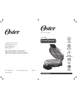 Oster DuraCeramic Chrome Belgian Waffle Maker User Manual preview