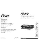 Preview for 1 page of Oster Electric with Warming Tray User Manual