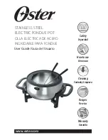 Preview for 1 page of Oster FPSTFN7700R User Manual