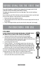 Предварительный просмотр 13 страницы Oster FPSTHB5103B Instruction Manual