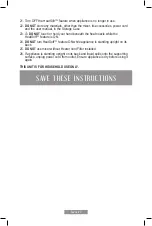Предварительный просмотр 12 страницы Oster FPSTHMAMR Instruction Manual