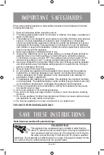 Preview for 2 page of Oster FPSTHMTJ-S Instruction Manual