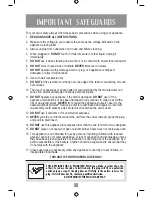 Предварительный просмотр 2 страницы Oster FPSTJU3190W Instruction Manual