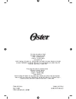 Preview for 14 page of Oster FPSTJU3190W Instruction Manual