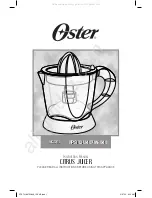 Предварительный просмотр 1 страницы Oster FPSTJU407W-049 Instruction Manual