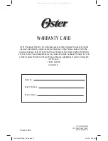 Предварительный просмотр 12 страницы Oster FPSTJU407W-049 Instruction Manual