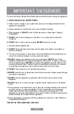 Предварительный просмотр 7 страницы Oster FPSTJU407W Instruction Manual