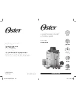 Preview for 1 page of Oster FRSTIC-WDB User Manual