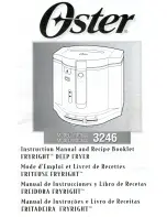 Oster FRYRIGHT 3246 Instruction Manual And Recipe Booklet предпросмотр