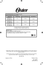 Preview for 16 page of Oster GCSTBS3801 Instruction Manual