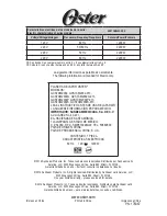 Preview for 23 page of Oster GCSTCM2002P Instruction Manual