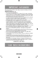 Preview for 9 page of Oster GCSTCS-400 Instruction Manual