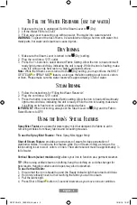 Предварительный просмотр 9 страницы Oster GCSTCS-412 Instruction Manual