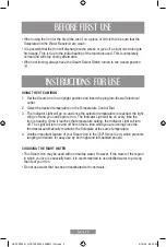 Предварительный просмотр 15 страницы Oster GCSTEP2501 Instruction Manual