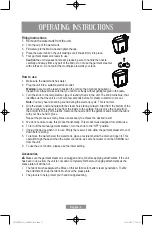 Предварительный просмотр 12 страницы Oster GCSTGS7050 Instruction Manual