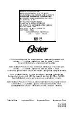 Preview for 46 page of Oster GCSTPM7001 Instruction Manual