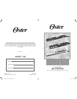 Предварительный просмотр 1 страницы Oster HCSTPRHS11-049 Instruction Manual