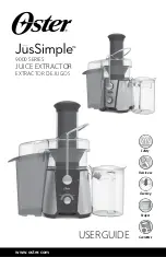 Предварительный просмотр 1 страницы Oster JusSimple User Manual